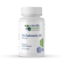 Melonatin 60mg 124; High Dosage Meltonain di Easy- to-Swallow Capsules 12.4; Vegan, Non-GMO & Gluten- Free 124; US- Made Extra Kekuatan (Single)