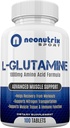 L-Glutamine 1000mg Amino Acid Capsules Post Workout Replement for Imune, Digetical & Gut Dukung Nitrogen Transporter for Muscle Recover for Men and Women by Neonutrix Sport