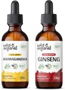 Wild & Organic Ashwagandha Ticture 4 fl oz & Ginseng Tincture 4 fl oz