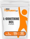 Suplemen BulkSuplements.com L- Orniyoy HCI Powder - Ornithy Suplemen, Amino Acids - Gluten Bebas, 1g per Serving, 100g (3.5 oz) (Paket 1)