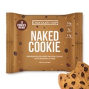 Chocolate Chip Naked Protein Cookies - Premium Gluten- Free High Protein Cookies, Only 1G Sugar, 6G Fiber, No Articial Sweeteners, Soy Free, No Gmos - 12 Pack
