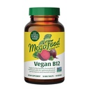 MegaFood Vegan B12, Vitamin B Suplemen dengan Vitamin B6, B12 Vitamin, dan Folic Acid, Mendukung Produksi Energi Cellular, Kesehatan Gugup & Cardiovaskular - 30 Tablet