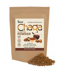 Sayan Siberian Pure Raw Class Chaga 1lb / 454g - Premium Wild Forest Harowed Super Antioksidant Tea - Mendukung Sistem kekebalan dan Kesehatan Digetical - Fokus, Energi, Kejelasan, Wellness - Non-GMO