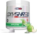 EHP Labs OxyShred Non Stimulant Pre Workout - Stim Free Pre Workout, Caffeine Free Prescraining for Men & Women with L Glutamine & Acetyl Carnitine - Apple, 60 Servings