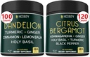 Bundle 6in1 Dandelion Supplement & 6in1 Citrus Bergamot Suplemen - Dukung Relaksasi, Hati, Gangguan Kesehatan dan Imune