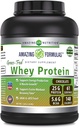 Amazing Formulas Grass- Fed Whey Protein Supplement Aver4; Chocolate Flavor 124; 25 G Protein Per Serving 124; Non-GMO 124; Gluten- Free 124; Made in USA