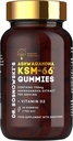 Dr Sosnowski 's BioActive KSM-66 Ashwagandha Gummies = 124; 750mg Ashwagandha Ekstrak dengan Vitamin D2 (60 Gummies)