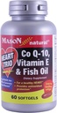 Mason Natural Co Q-10, Vitamin E dan Fish Oil, 60 Softgels (Paket 2)