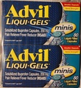 Advil Liqui- Gels Minis, 80 Capsules Per Botol (3 Botol)