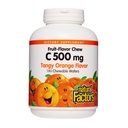 Faktor alam, Anak-anak Chewable Vitamin C 500 mg, Mendukung Kesehatan Kebal, Tulang, Gigi dan Gums, Jeruk Tangy, 180 Cacah (Paket 1)