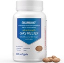 ValuMeds Gas Relief untuk Simelicone Dewasa 124; Relieve Bloating, Pain, Ketidaknyamanan, dan Irregularity 124; Bandingkan ke Ingredien Aktif dalam PHAZYME dan Gas- X (365 Count - 180mg)