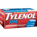 Tylenol Pm Ekstra Kekuatan Reliever Sakit + Bantuan Tidur, 225- caplet (1 Pack)