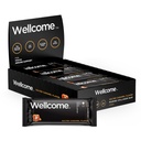 Wellcome Salted Caramel Marine Collagen Protein Bar with Reishi Mushroom for Energy and Imune Dulune - Adaptogenic Snack Bar - Daired Free Health Bar for Functional Active Lifestyle (Pack of 12)