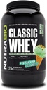 NutraBio Classic Whey Protein Powder - 25G Protein Per Scoop - Full- Spectrum Amino Acid Profile - Tidak ada Pembakar, Warna Buatan, Pengawet - (Pistachio Delight, 2 Pounds)
