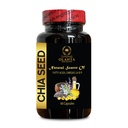 Tambahan Benih CHIA - high Fiber dan Protein dengan Omega-3 Suplemen, Benih Chia Vitamin, Vegan chia Oil, chia Benih softgel - 1 Botol