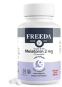 FREEDA Melonatin 2mg Sugar- Free Chewables - Natural Sleep Aid for Dewata & Kid - Vegan, Kosher, Gluten- Free, Non-GMO, Easy Bedtime Support - 240 tablet