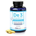 De3 Dry Eye Ultra Pure rTG Omega 3 - Dukung untuk Mata Kering - 2400 mg EPA & DHA - Baru & Improved- Burpess- 3 per hari melayani, 1 bulan pasokan