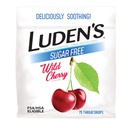 Luden 's Sore Throat Relief Lozenges for Minor Daily Irritation & Dry Mouth, Sugar Free Wild Cherry Flavored Drops, 75 Count