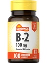 Sundance Vitamin B-2 124; 100mg 124; 100 Capsules 12.4; Estivenamin Suplemen Non- GMO dan Gluten Free Formula