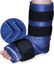 XXL Ankle Foot Ice Pack Lipat for Foot Injuries, Penutup Es Angkle, Lempeng Es Gel Bisa digunakan kembali untuk Plantar Fasciitis, Achilles Tendonitis, Spowed Ankles dan Heels, Fibular Injury, Biru