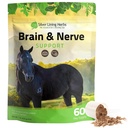 Silver Lining Herbs Brain & Nerve Dupport suplemen for Horses - Suplemen Kuda untuk Fokus, Kesehatan Mental & Otak - Berisi Herbal Blend of Ginkgo, Gotu Kola, & Lebih - 1 Lb 60- Day Suppply