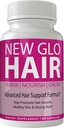 New Glo Hair Skin and Nails Supplement - Advanced Unique Hair Vitamin and Mineces with Biotin