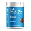 Merayakan penggantian Vitamin High Protein, Shake, 27 g Powder Protein, 6 g dari Fiber, Untuk Pasien Bedah Bariatrik, Deep Chocolate, 15 porsi