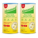 Almased Vanilla Meal Replacement Shake - Lower-Glycemic High Plant Base Protein Powder - Nuthering Weight Suplemen Kesehatan - Vanilla Flavor - 17.6 oz (1.1 Pound (2 Pack))
