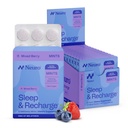 Neuro Melonatin 5mg Sleep & Recharge Mints (144 Piesses) - Quast Dissolve Melonatin Sugar Free Mints dengan Lemon Balm & Chamomile untuk Better Sleep Supplemen untuk Dewasa - Malam Berry Flavor
