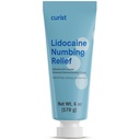 Curist 5% Lidocaine Cream Maximum Kekuatan Topical Pain Relief - 6 oz (170 g) XL Tube - Numb Quickly & Efektif Formulasi Nuring - (1 Pack - 6 oz Tube)