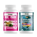 GreeNatr Herbal Menopause Dukungan Kompleks untuk Hot Flashes, Night Sweats, Mood Swings Relief Plus Kami 7 dalam 1 Immune Dukungan dengan Quercetin, Echinacea, Sambucus Elderberry, dan Ginger