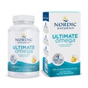 Nordic Omega Ultimate, Lemon Flavor - 120 Soft Gels - 1280 mg Omega-3 - Tinggi - Potency Potency Oil Suplemen dengan EPA & DHA - Proote Brain & Heart Health - Non-GMO - 60 Servings