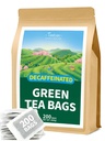 TeeLux Decaf Green Tea Bags, Pure Decainated Green Tea, Super Antioksidant, Hot & Iced Tea, 200 Count