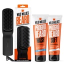 Wild Willies Grooming Kit - Beard Straightener for Men, PROGRO - Forened with Biotin & Caffeine for Hair Growth, Wash, Hydration - Ionic 2-1 Heated Comb Brush, Made in USA