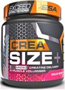 SSA Creatine Monohydrate Powder dengan D-Ribose for Muscle Gain dan Volumisasi, Rapid Muscle Recovery 124; Pure Micronized Creatine 124; Time Rilis Blade 124; 1.2lb (Melon Candy)