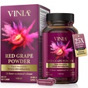 VINIA 12 Hour Long- Lasting Piceid Resveratrol Supplemen. Nitric Oxide Booster. Supports Heart Health, Blood Flow, Boost Oxygen Superfood Powder, Keto Friendly. Vegan & Non- GMO. Persediaan 30 Hari