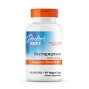 Dokter 's BEST Serrapeptase, 40.000 SPU, Mendukung Kesehatan Sinus, Non- GMO, Vegan 90 Veggie Caps