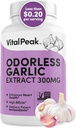 Ekstraksi Bawang Odorless - Allicin- Kaya 300 mg Herbal Suplemen Bawang untuk Hati, Hati, dan Imune Dukungan I Non-GMO, Gluten- Bebas, Vegan - 90 Kasules Bawang