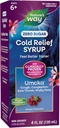 Nature 's Way Cold Relief Zero Sugar Syrup, Umcka, Homeopatik, Shortens Colds, Sore Throat, Batuk, Hamil, Stuffy Nose, Fhenylephrine Free, Grape Flavored, 4 Fl Oz (Packaging May Wary)