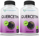DOKTER DIPERINTAH SUPPLEMENTS Quercetin Per Serving - Vitamin Suplemen, (Vegan 124; Non-GMO) (120 Veggie Capsules, Paket 2)