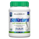 ALLMAX NUtrition ISTONATURAL Whiy Protein Isolate, Unflashored - 2 lb - 27 Grams of Protein Per Scoop - Zero Fat & Sugar - 99% Laktosa Free - dengan Preficial - Tidak ada Flavors buatan - 31 Servors