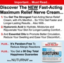 Nerve Relief Cream for Neuropathy - Premium Nerve Cream 3X Action for Targeted Relief and Nerve Comfort - Maximum Power with 4% Menthol, Arnica, MSM for Feet Hands Legs Toes & Back - 2 Oz
