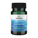 Swanson Luteolin Complex w / Rutin - Brain Support Promoting Memory, Mood & Cognitive Health - Natural Formula untuk membantu mempertahankan Sistem Gugup - (30 Veggie Capsules)