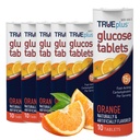 TRUEPlus Glukosa Tablet, Orange Flavor - 6X 10ct Tubes