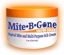 Mite-B-Gone Mite Cream & Bite Relief - 10% Natural Blend Sulfur Cream for Multife Purpose Bite, Redness, Itching, & Irrytation 12.4; Safe for Kids and Adults 124; Fast & Efektif untuk All Skin Types 124z
