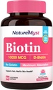 Biotin 10.000 mcg, Potensi Tinggi, Biologis Aktif, Cold- Menekan Minyak Kelainan untuk Absorpsi Maksimum, No Grintin, Rambut, Nails, Skin, 60 Vegetarian Softgels