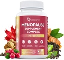 Suplemen Menopause bagi Perempuan, 10 Milyar Probiotik CFU, 19- 1 Multivitamin & Ashwagandha Ekstraksi, DIM, Hormonal Keseimbangan, Dukungan Hot Flashes, Night Sweats, Mood, Sleep 124; Vegan, 120 Capsules