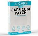 JJ CARE Capsicum Patch (40 PCS), 4.7 "x 7.1" Sootthing Capsaicin Patch, Capsicum Patches for Neck, Shoulder, Muscle Sorenes- 8 Hours Relief