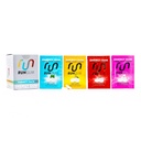 Variety PackaEnergy Gum Chake 50mg Caffeine Taurine & B-Vitamin Per Piece, 24 Pieces (Paket 12) Sugar Free, Zero Calorie, No Aspartame, dan Gluten Free