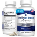 HealthyGutDupport + - Gut Health and Imunity Support with Pregities, Progories and Digetical Enzimes for Ditraffic and Absorpsi - 60 Doctor- Formulation Health Capsules